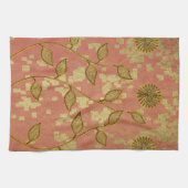 金ゴールドホリデーシーズンヴィベ キッチンタオル (横)