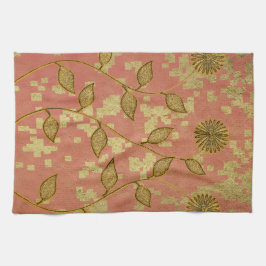 金ゴールドホリデーシーズンヴィベ キッチンタオル