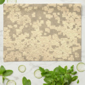 金ゴールドホリデーシーズンヴィベ キッチンタオル (折り畳み)