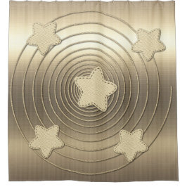 金ゴールドホリデーシーズンヴィベ シャワーカーテン