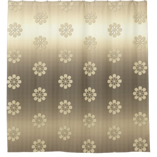 金ゴールドホリデーシーズンヴィベ シャワーカーテン (正面)