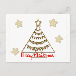 金ゴールドホリデーシーズンヴィベ シーズンポストカード