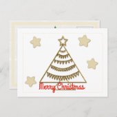 金ゴールドホリデーシーズンヴィベ シーズンポストカード (正面/裏面)