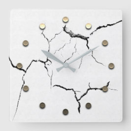 金ゴールドホリデーシーズンヴィベ スクエア壁時計