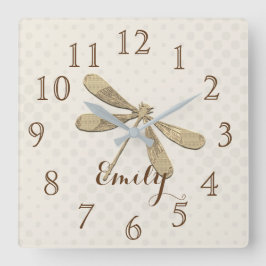 金ゴールドホリデーシーズンヴィベ スクエア壁時計