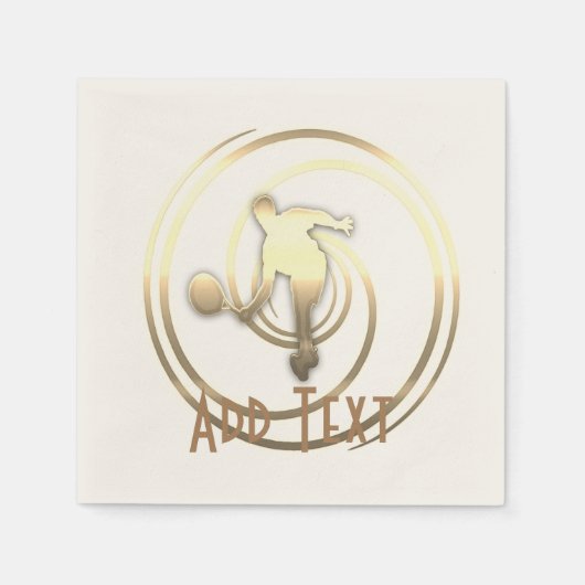 金ゴールドホリデーシーズンヴィベ スタンダードカクテルナプキン (正面)