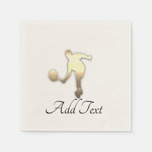 金ゴールドホリデーシーズンヴィベ スタンダードカクテルナプキン (正面)