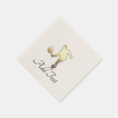 金ゴールドホリデーシーズンヴィベ スタンダードカクテルナプキン (角)