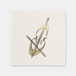 金ゴールドホリデーシーズンヴィベ スタンダードカクテルナプキン