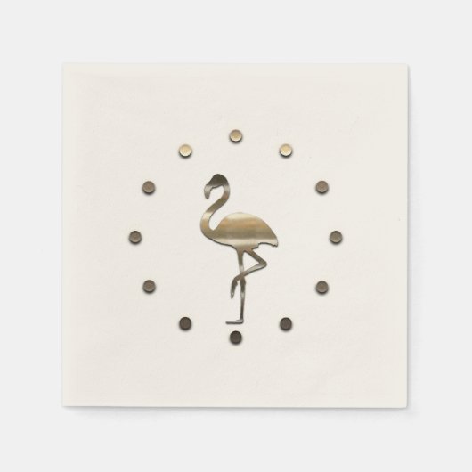 金ゴールドホリデーシーズンヴィベ スタンダードカクテルナプキン (正面)