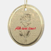 金ゴールドホリデーシーズンヴィベ セラミックオーナメント (左)