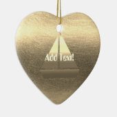 金ゴールドホリデーシーズンヴィベ セラミックオーナメント (右)