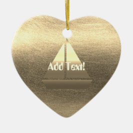 金ゴールドホリデーシーズンヴィベ セラミックオーナメント