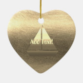 金ゴールドホリデーシーズンヴィベ セラミックオーナメント (裏面)