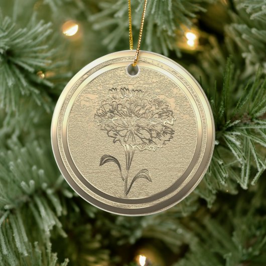 金ゴールドホリデーシーズンヴィベ セラミックオーナメント (ツリー)