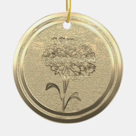 金ゴールドホリデーシーズンヴィベ セラミックオーナメント