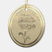金ゴールドホリデーシーズンヴィベ セラミックオーナメント (左)