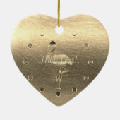 金ゴールドホリデーシーズンヴィベ セラミックオーナメント (裏面)