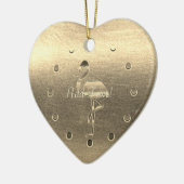 金ゴールドホリデーシーズンヴィベ セラミックオーナメント (左)