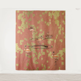 金ゴールドホリデーシーズンヴィベ タペストリー