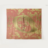 金ゴールドホリデーシーズンヴィベ タペストリー (正面(横))