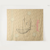 金ゴールドホリデーシーズンヴィベ タペストリー (正面(横))