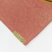 金ゴールドホリデーシーズンヴィベ フリースブランケット (角)