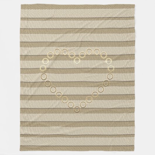 金ゴールドホリデーシーズンヴィベ フリースブランケット (正面)