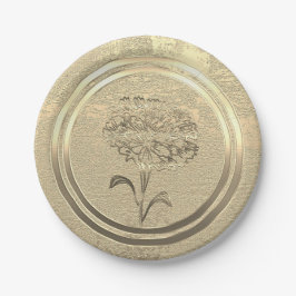 金ゴールドホリデーシーズンヴィベ ペーパープレート