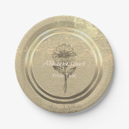 金ゴールドホリデーシーズンヴィベ ペーパープレート