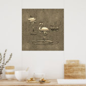 金ゴールドホリデーシーズンヴィベ ポスター (キッチン)