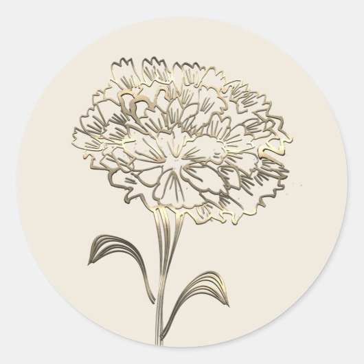 金ゴールドホリデーシーズンヴィベ ラウンドシール (正面)