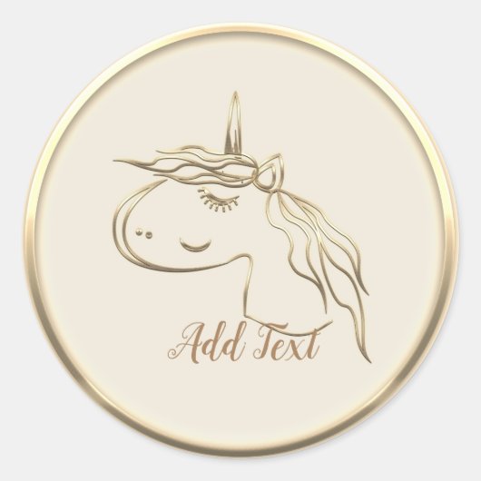 金ゴールドホリデーシーズンヴィベ ラウンドシール (正面)