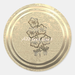 金ゴールドホリデーシーズンヴィベ ラウンドシール