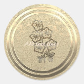 金ゴールドホリデーシーズンヴィベ ラウンドシール (正面)