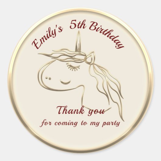 金ゴールドホリデーシーズンヴィベ ラウンドシール (正面)