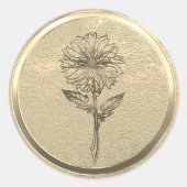 金ゴールドホリデーシーズンヴィベ ラウンドシール (正面)