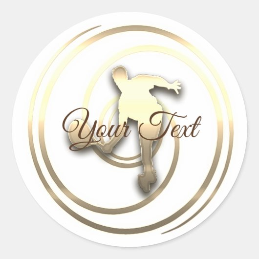 金ゴールドホリデーシーズンヴィベ ラウンドシール (正面)