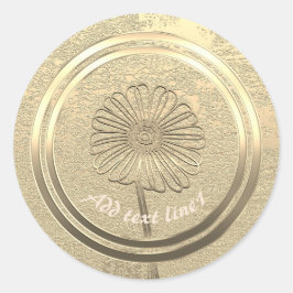 金ゴールドホリデーシーズンヴィベ ラウンドシール