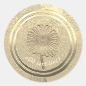 金ゴールドホリデーシーズンヴィベ ラウンドシール (正面)