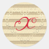 金ゴールドホリデーシーズンヴィベ ラウンドシール (正面)