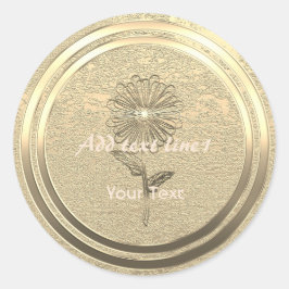 金ゴールドホリデーシーズンヴィベ ラウンドシール