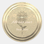 金ゴールドホリデーシーズンヴィベ ラウンドシール (正面)