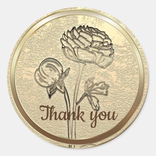 金ゴールドホリデーシーズンヴィベ ラウンドシール (正面)