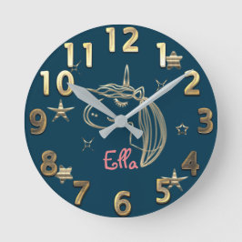 金ゴールドホリデーシーズンヴィベ ラウンド壁時計