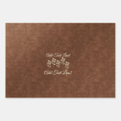 金ゴールドホリデーシーズンヴィベ ラッピングペーパーシート (正面3)