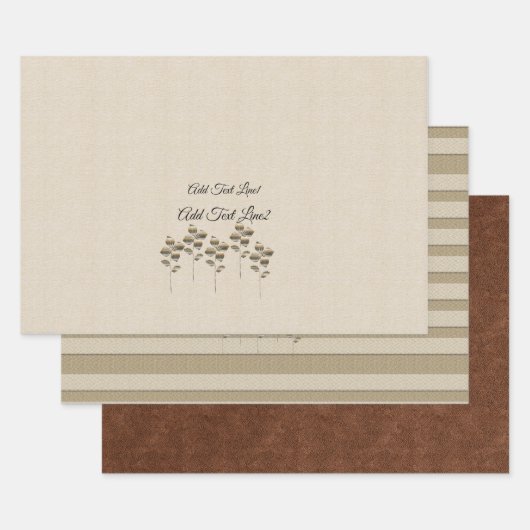 金ゴールドホリデーシーズンヴィベ ラッピングペーパーシート (セット)