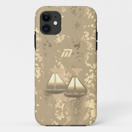 金ゴールドホリデーシーズンヴィベ Case-Mate iPhoneケース (裏面)