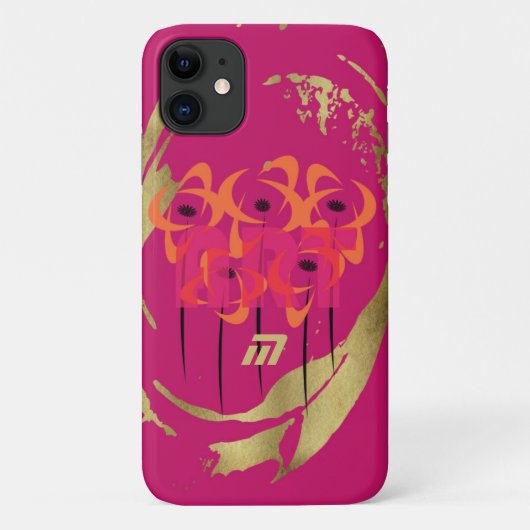 金ゴールドホリデーシーズンヴィベ Case-Mate iPhoneケース (裏面)