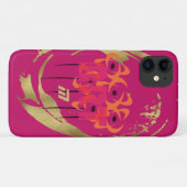 金ゴールドホリデーシーズンヴィベ Case-Mate iPhoneケース (裏面(横))